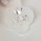 OEM ODM 1.8g خطاطيف بلاستيكية بيضاء شعار احباط الفضة