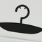 شعار مخصص شماعات بلاستيكية سوداء حمالة صدر نسائية وشماعات ملابس داخلية
