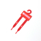 شماعات حزام بلاستيكي بشعار مخصص باللون الأحمر لحزام معدات الحصان بشعبين